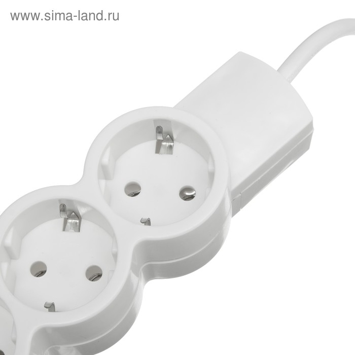 Удлинитель Duwi, 3 розетки, 3 м, 10 А, 2200 Вт, ПВС 3х0.75 мм2, с з/к, белый Удлинитель Duwi, 3 розетки, 3 м, 10 А, 2200 Вт, ПВС 3х0.75 мм2, с з/к, белый