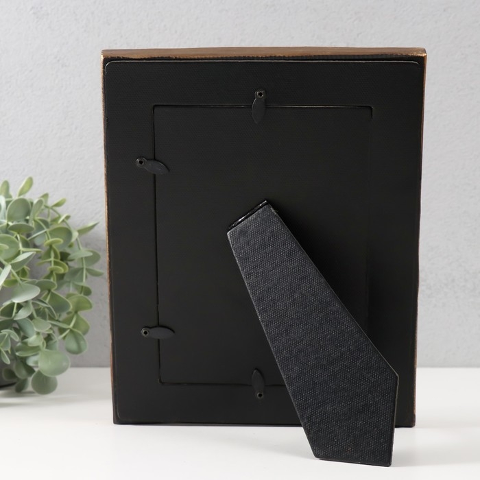 Фоторамка полистоун 13х18 см Фоторамка полистоун 13х18 см "Волна" золото 19,8х3х24,4 см