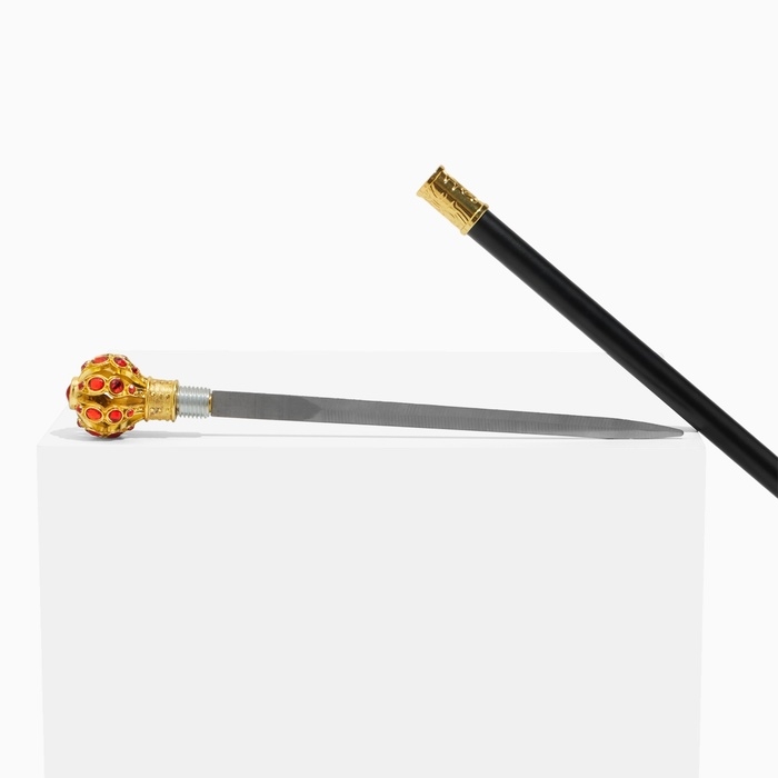 Сувенирное изделие Трость с кинжалом, клинок 36см, рукоять корона Сувенирное изделие Трость с кинжалом, клинок 36см, рукоять корона