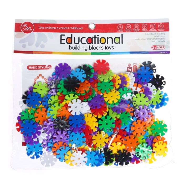 Конструктор обучающий &laquo;Круглые снежинки&raquo;, 198 деталей