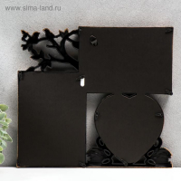 Фоторамка пластик на 3 фото 10х10, 10х15 см "Фламинго и птички" тёмное золото 25,5х28х2 см Фоторамка пластик на 3 фото 10х10, 10х15 см "Фламинго и птички" тёмное золото 25,5х28х2 см