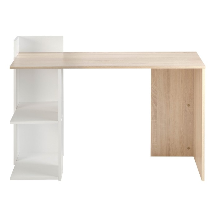 Компьютерный стол КС-6, 1216х516х875, Дуб сонома/Белый