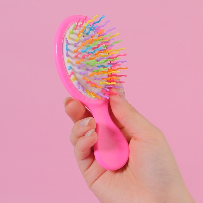 Расчёска - мини массажная, 6 × 14,5 см, рисунок МИКС Расчёска - мини массажная, 6 × 14,5 см, рисунок МИКС