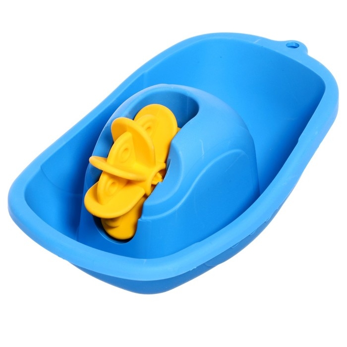 Мягкий катерок, с вертушкой, цвет голубой