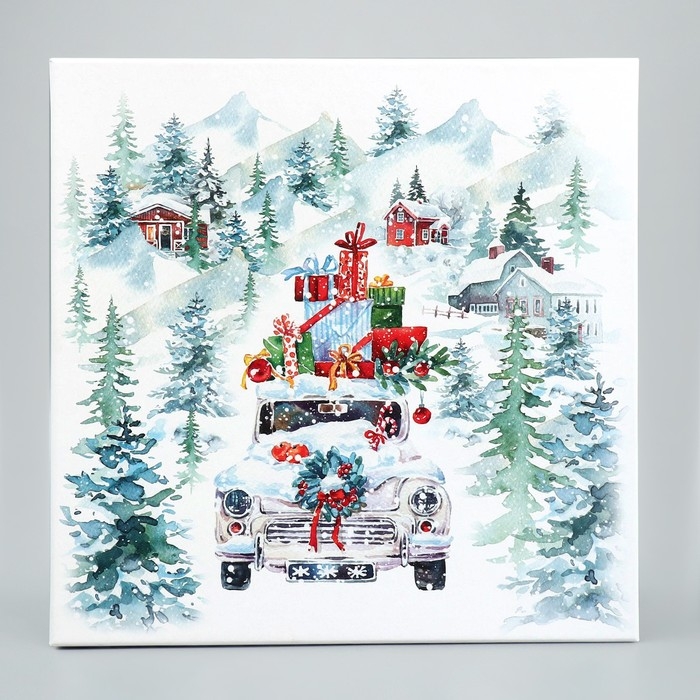 Коробка подарочная &laquo;С Новым годом!&raquo;, 26.2 х 26.2 х 14 см, Новый год