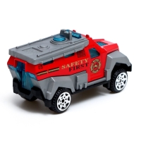 Набор металлических машин &laquo;Пожарная служба&raquo;, 3 штуки
