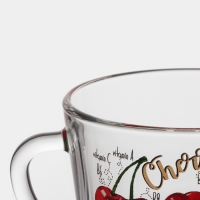 Кружка стеклянная &laquo;Полезные фрукты&raquo;, 200 мл, рисунок МИКС