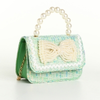 Сумка детская для девочки на клапане &laquo;Выбражулька&raquo;, цвет зелёный