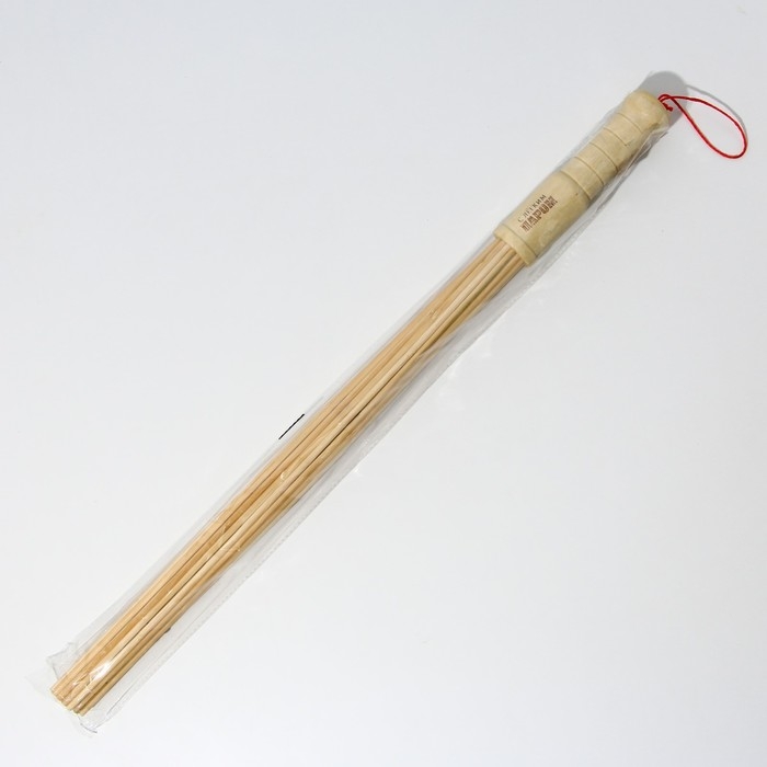 Веник массажный для бани с толстыми прутьями Веник массажный для бани с толстыми прутьями "С легким паром", 57 см