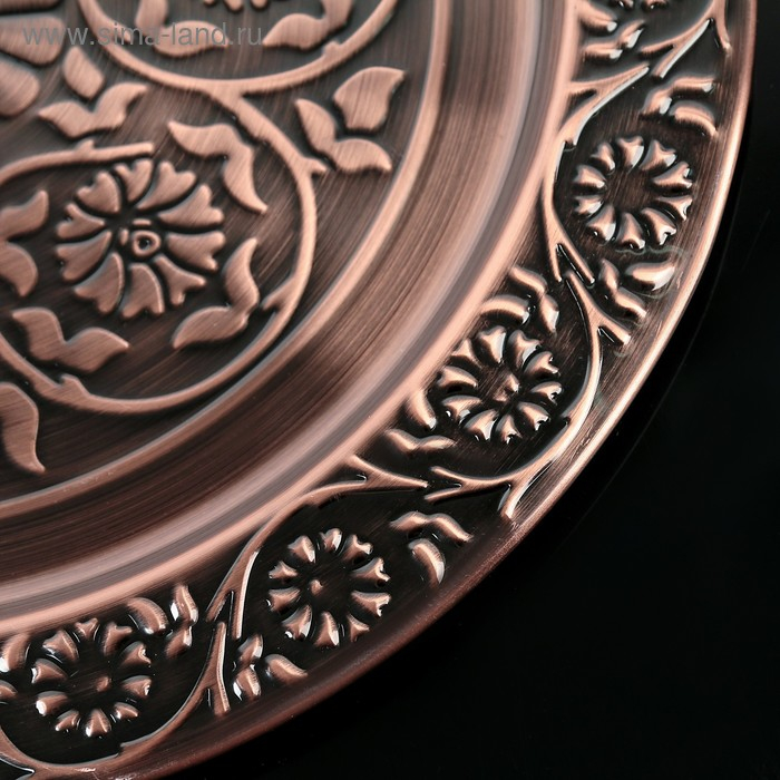 Поднос &laquo;Султан. Бронза&raquo;, d=34 см, цвет бронзовый