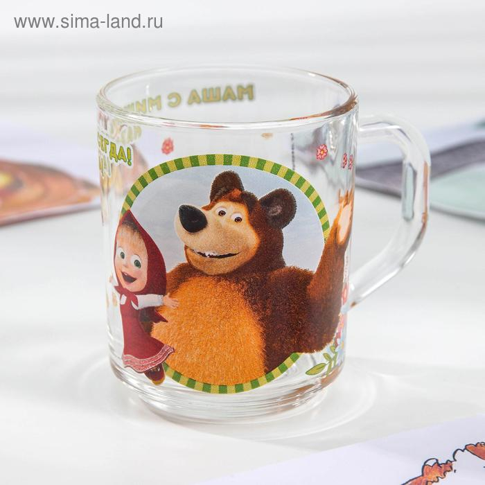 Набор посуды детский &laquo;Маша и Медведь. Добрый день&raquo;, 3 предмета: кружка 250 мл, салатник d=13 см, тарелка d=19,5 см