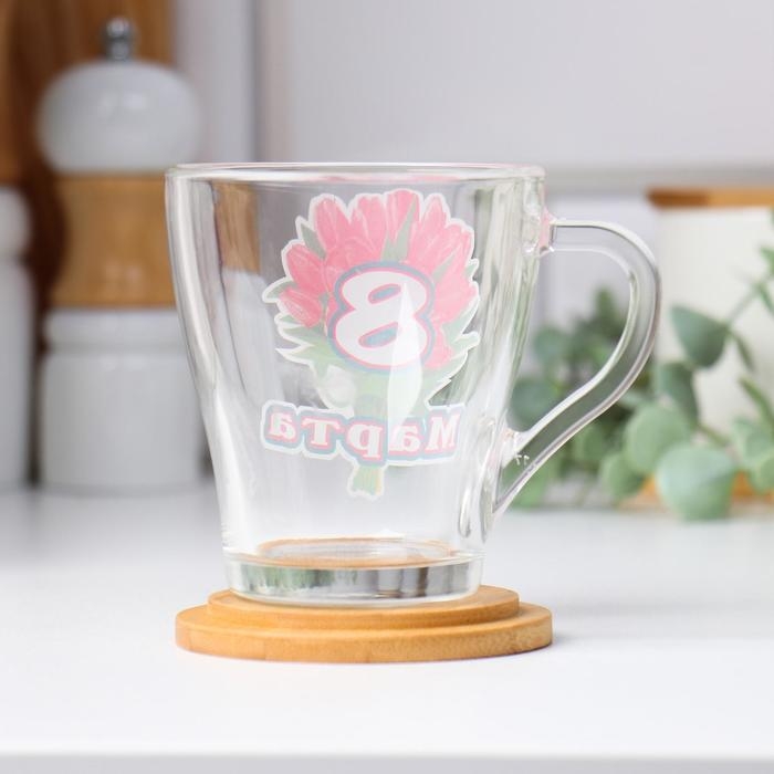 Кружка Кружка "С 8 Марта" букет тюльпанов, 200мл