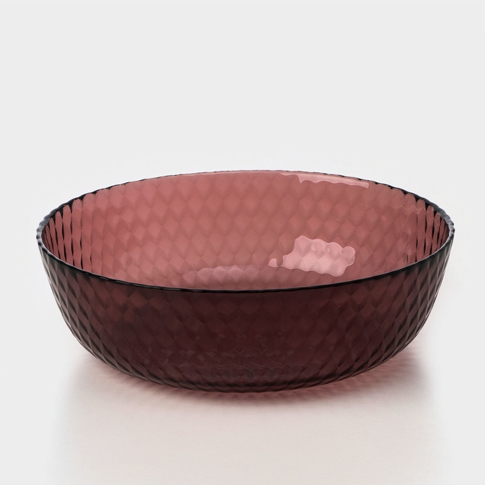 Набор стеклянной посуды &laquo;Идиллия&raquo;, 19 предметов, цвет лилак