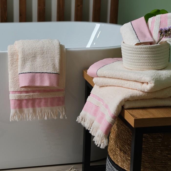 Полотенце махровое LoveLife «Муссон» 50х80 см, розовый, 100% хлопок, 500 гр/м2 Полотенце махровое LoveLife «Муссон» 50х80 см, розовый, 100% хлопок, 500 гр/м2