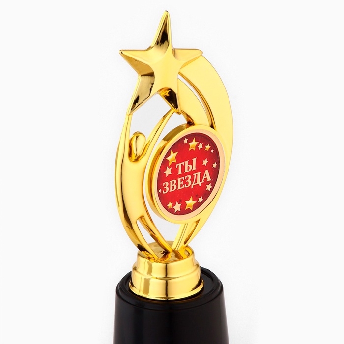 Кубок наградная фигура: звезда «Ты звезда» золото, пластик, 18,5 х 7 х 7 см. Кубок наградная фигура: звезда «Ты звезда» золото, пластик, 18,5 х 7 х 7 см.