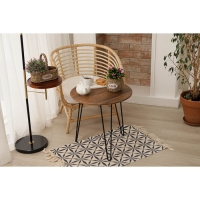 Кашпо для цветов плетёное с ручкой Доляна &laquo;Цветы&raquo;, 24&times;12&times;23 см, цвет коричневый