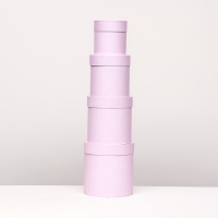 Набор шляпных коробок 4 в 1 "Нежно-розовый", 20 × 20 ‒13 × 13 см Набор шляпных коробок 4 в 1 "Нежно-розовый", 20 × 20 ‒13 × 13 см