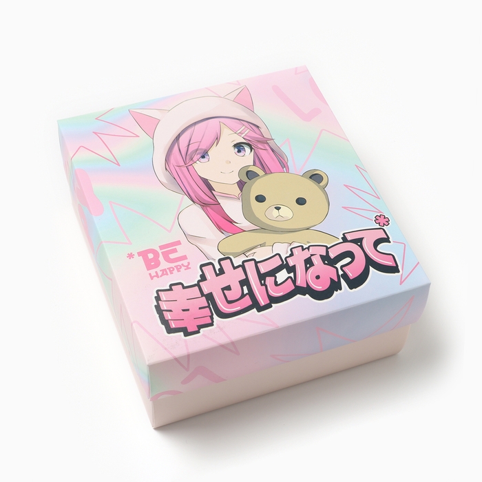 Подарочный набор термос и носки 3 пары KAFTAN "Аниме", р. 36-37 (22-24 см)