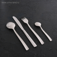 Набор столовый &laquo;Торжество&raquo;, толщина 2 мм, декоративная коробка, 48 предметов, цвет серебряный