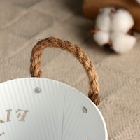 Кашпо "Ведерко цветочный сад" белое, 13х13х12см Кашпо "Ведерко цветочный сад" белое, 13х13х12см