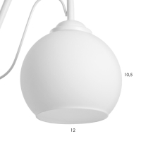 Люстра "Лиана" 3хЕ27 40Вт белый 55х55х36 см BayerLux