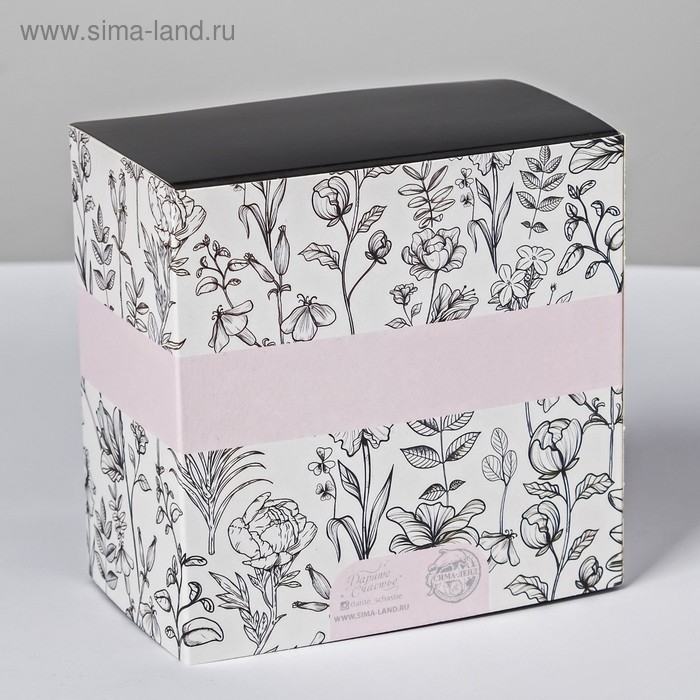 Коробка подарочная складная, упаковка, &laquo;Be happy&raquo;, 14 х 14 х 8 см