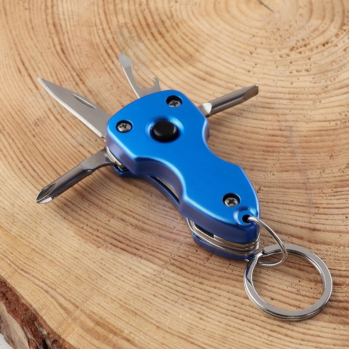 Нож-брелок 5в1 многофункциональный с фонариком, микс Нож-брелок 5в1 многофункциональный с фонариком, микс