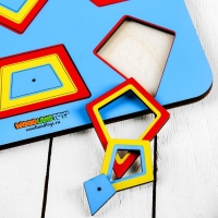 Рамка-вкладыш М. Монтессори &laquo;Паутинка 2&raquo; МИКС