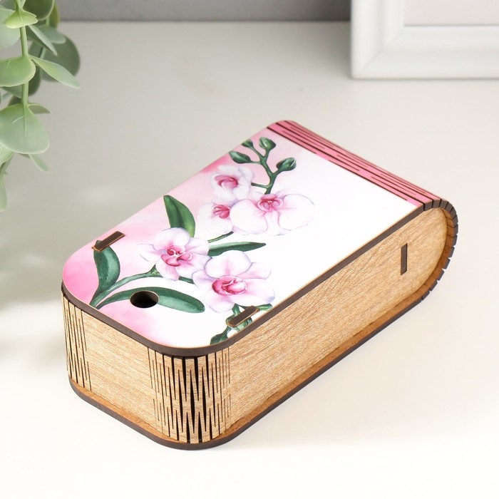 Шкатулка "Орхидея" 13х7х4 см
