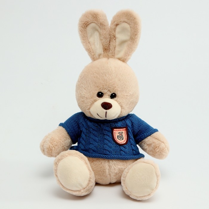 Мягкая игрушка «Заяц», в свитере, 25 см, цвет МИКС Мягкая игрушка «Заяц», в свитере, 25 см, цвет МИКС