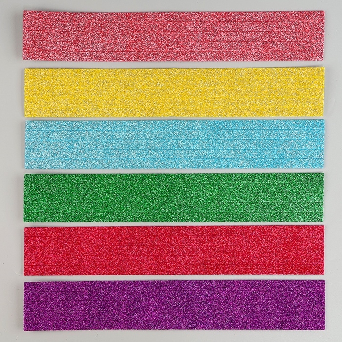 Набор фигурок из EVA с блёстками, 30 шт, цвет МИКС Набор фигурок из EVA с блёстками, 30 шт, цвет МИКС