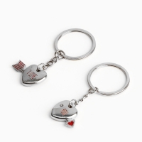 Брелок для ключей парный, &laquo;Дружба навеки&raquo;, металл, 9 х 14 см