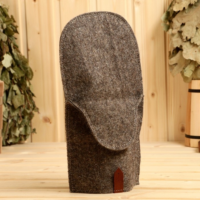 Набор банный Набор банный "Старший по бане" шапка, коврик, рукавица