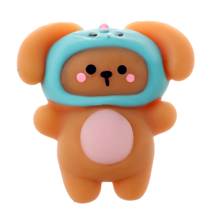 Сквиш антистресс мялка &laquo;Собачка&raquo;, в шапочке