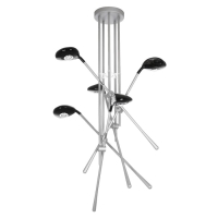 Люстра «5 клюшек» 65 × 110 см, 5 × 10 Вт, алюминий, пластик, свечение тёплое белое Люстра «5 клюшек» 65 × 110 см, 5 × 10 Вт, алюминий, пластик, свечение тёплое белое