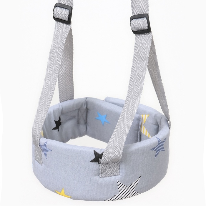 Вожжи детские №1, Звезды, цвет серый Вожжи детские №1, Звезды, цвет серый