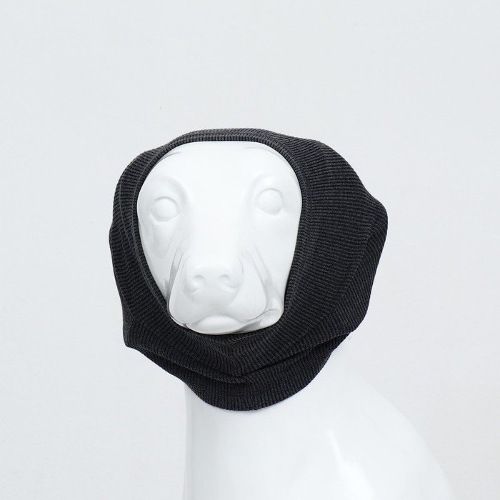 Шапка-Капор защитная, полиэстер, размер L (ОГ 45-75 см, длина 25 см), серая