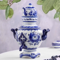 Сувенир &laquo;Самовар&raquo;, 23 см, гжель