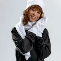 Варежки Fleecy, белые Варежки Fleecy, белые