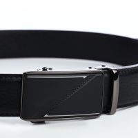 Ремень мужской, ширина 3,6 см, винт, пряжка автомат, цвет чёрный