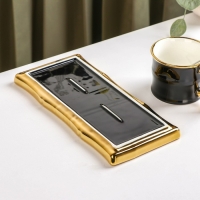 Чайная пара керамическая с ложкой &laquo;Сладкая вата&raquo;, 2 предмета: кружка 200 мл, блюдце 24&times;11 см, цвет чёрный