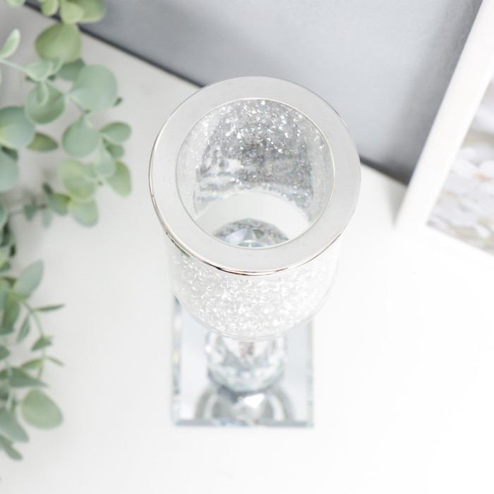 Подсвечник стекло на 1 свечу Подсвечник стекло на 1 свечу "Драгоценность" 30х7х7 см