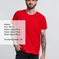 Футболка унисекс Ankara, красная, размер M