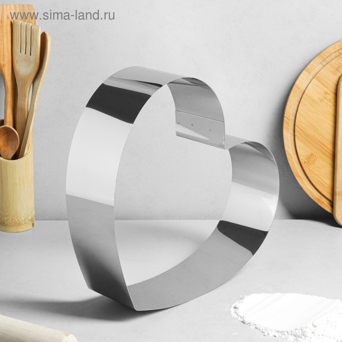 Форма для выпечки и выкладки &laquo;Сердце&raquo;, h-8,5 см, 30 х 30 см