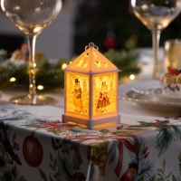 Светодиодная фигура «Белый фонарь с лисами» 6.3 × 12 × 6.3 см, пластик, батарейки AG13х3 (в комплекте), свечение тёплое белое Светодиодная фигура «Белый фонарь с лисами» 6.3 × 12 × 6.3 см, пластик, батарейки AG13х3 (в комплекте), свечение тёплое белое