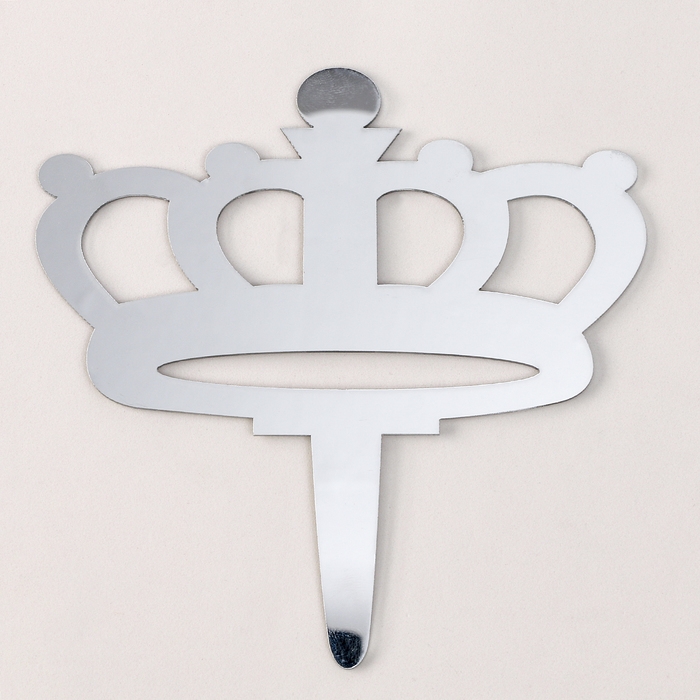 Набор для украшения Топпер &laquo;Корона&raquo;, набор свечей 10 шт., цвет МИКС