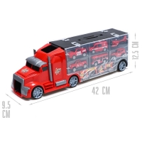 Грузовик &laquo;Перевозчик&raquo;, в комплекте 6 машин и дорожные знаки