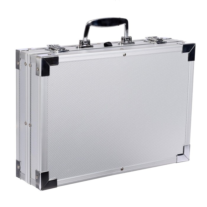 Набор для рисования, складной, в чемоданчике серебристый Набор для рисования, складной, в чемоданчике серебристый