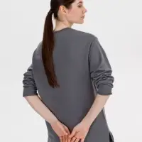 Лонгслив унисекс Siluetti Fuori, серый, размер S/M