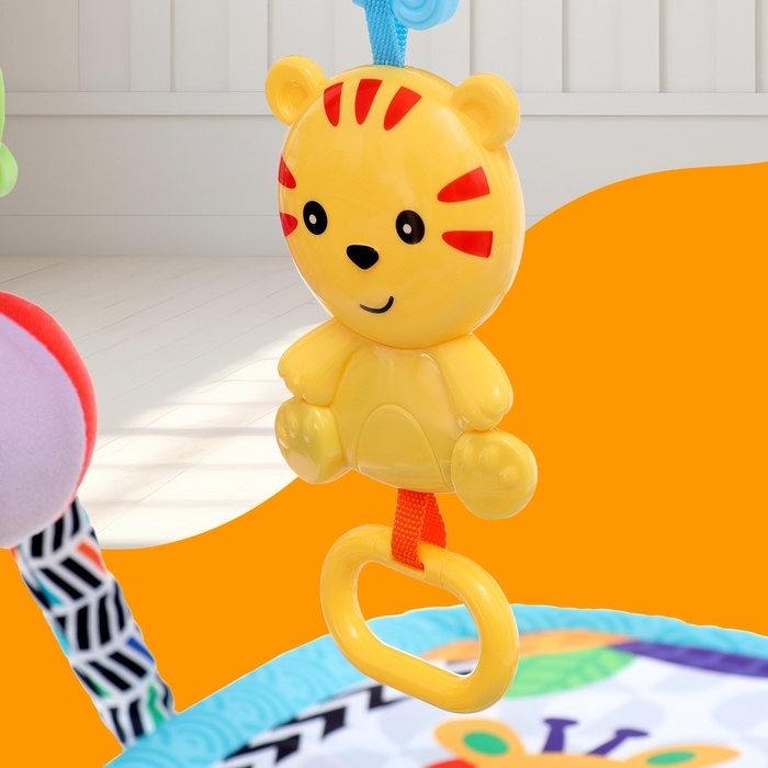 Развивающий коврик &laquo;Любимый зоопарк&raquo;, цвет синий